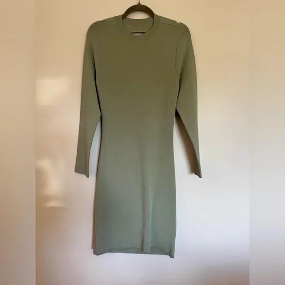 Alice + Olivia Sage Green Cut-Out Bodycon Dress size XL - Picture 2 of 8
